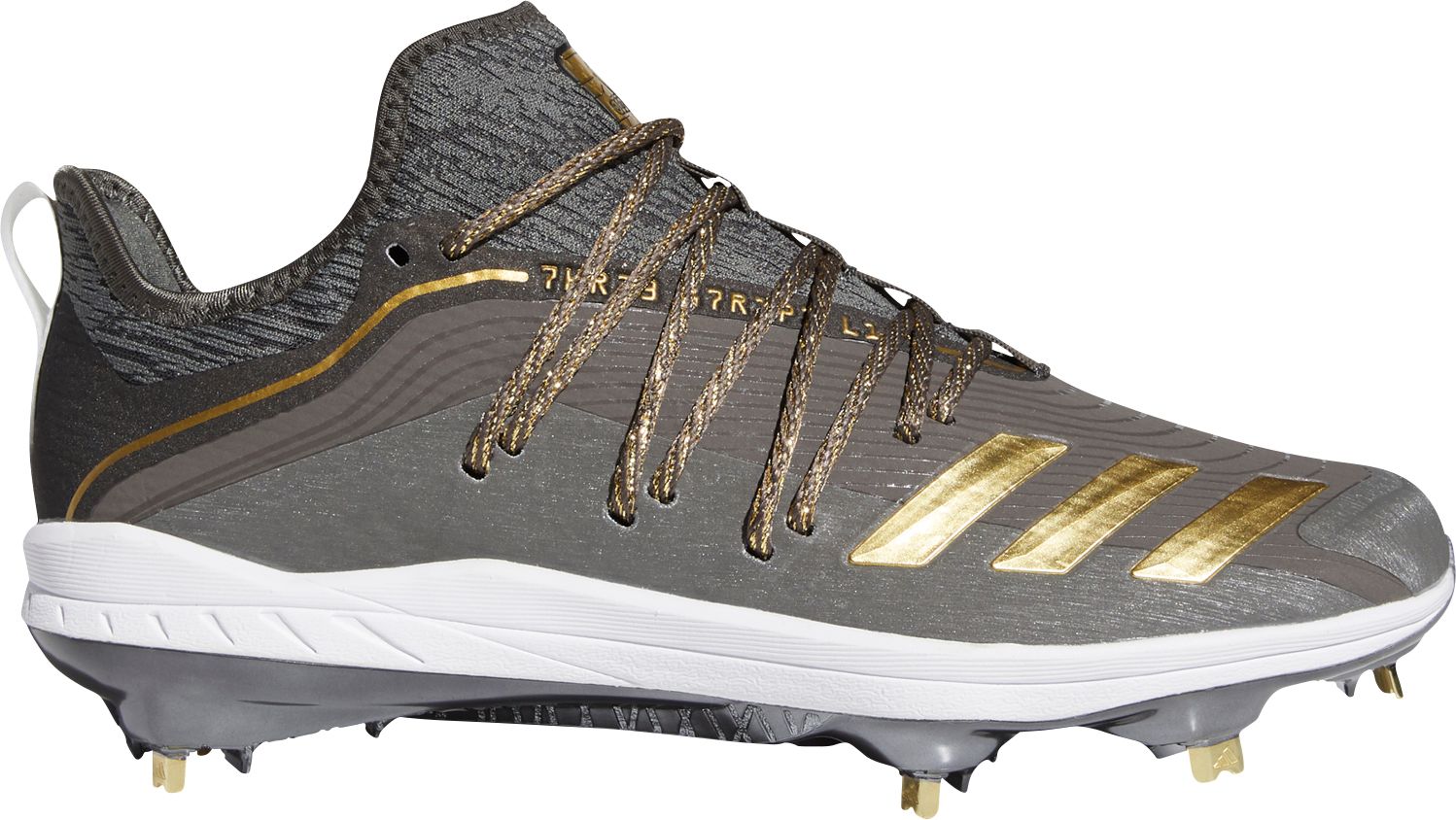 grey adidas baseball cleats