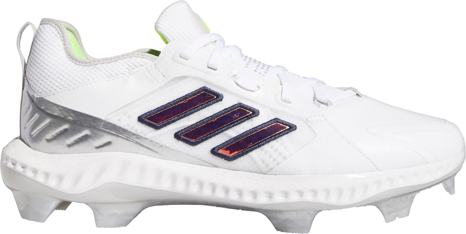 white adidas softball cleats