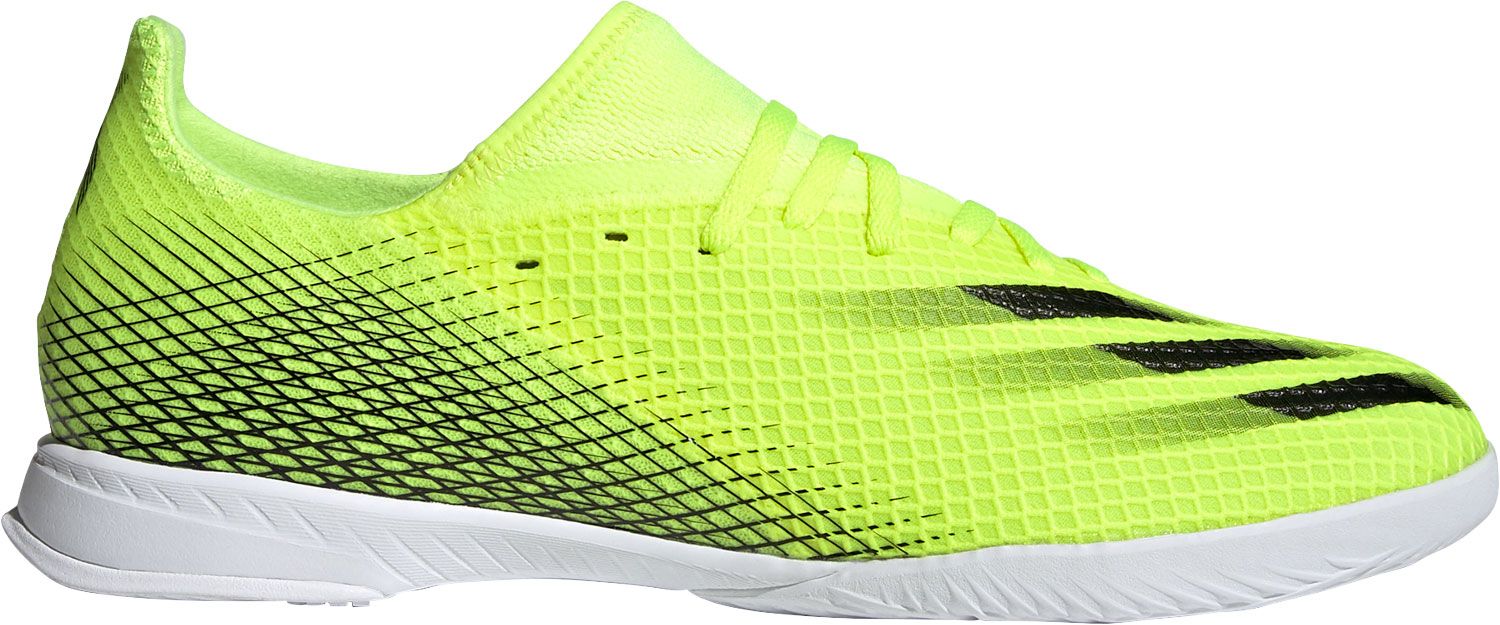yellow adidas indoor soccer shoes