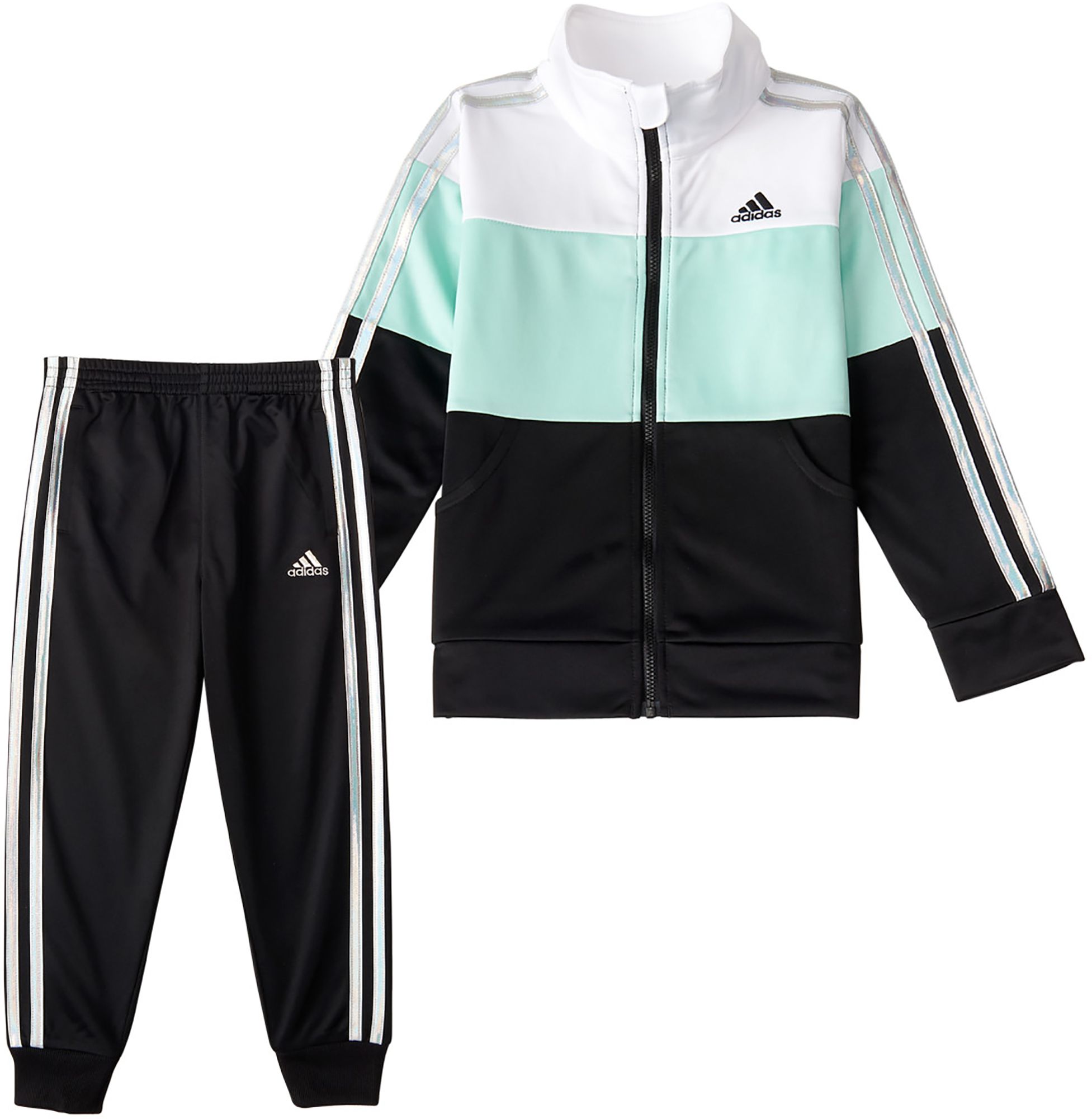 adidas Toddler Girls' Colorblock Tricot 
