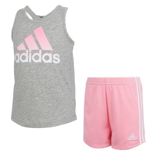 adidas Toddler Girls' ADI Tank Top and Shorts Set