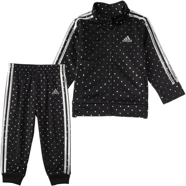 adidas Infant Girls' Dot Tricot Jacket and Pants Track Set