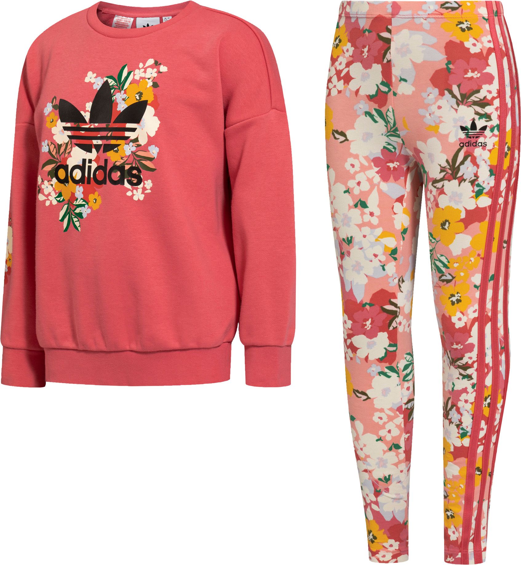 adidas leggings and sweatshirt