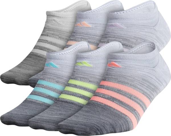 adidas Girls' Superlite Space Dye No Show Socks – 6 Pack | DICK'S ...