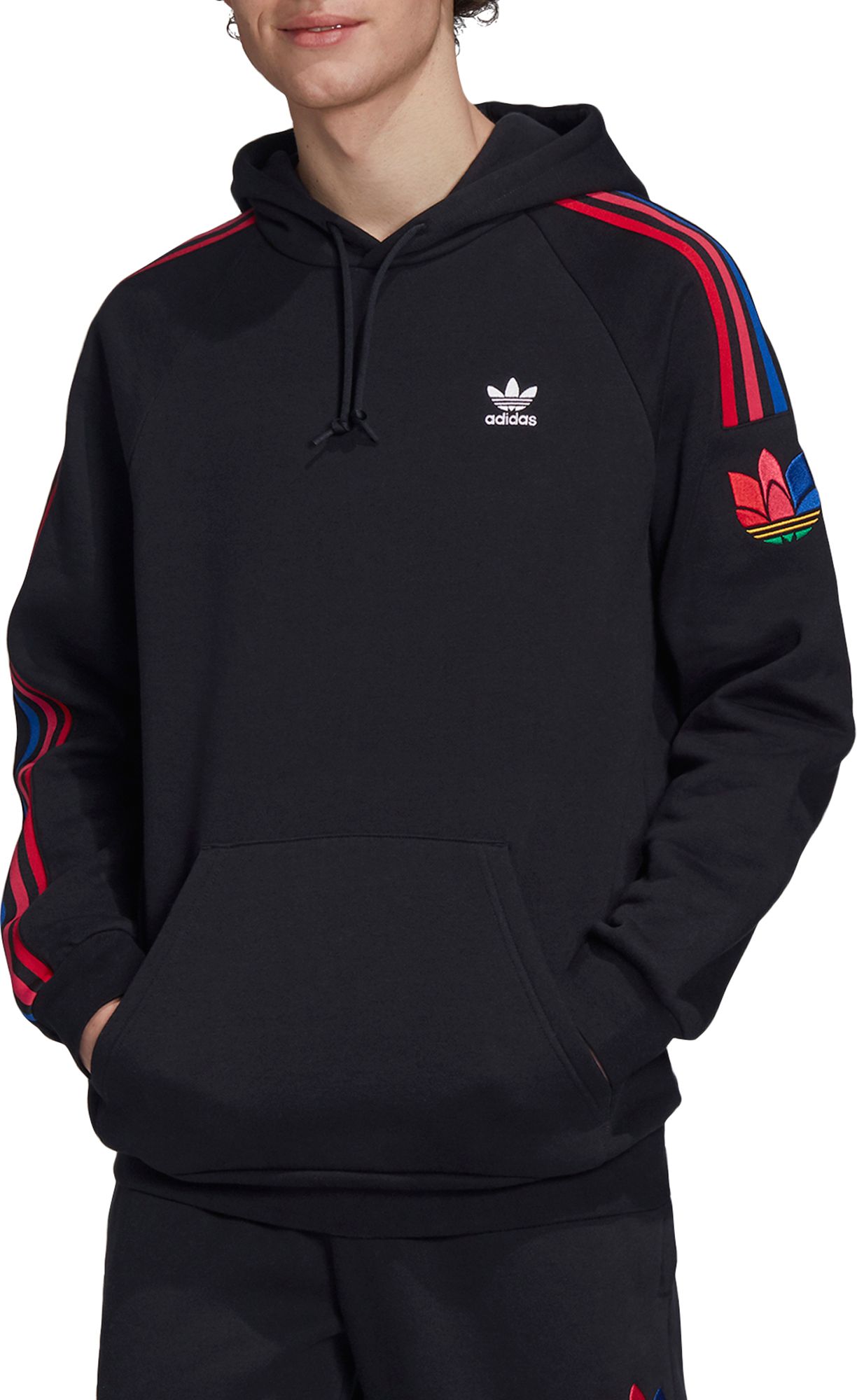 adidas brand with the 3 stripes hoodie