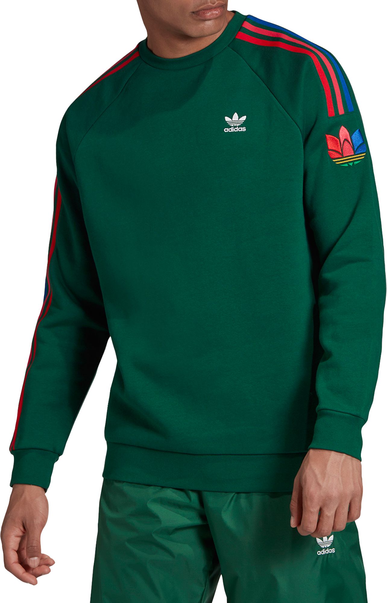 adidas originals 3 stripe sweatshirt