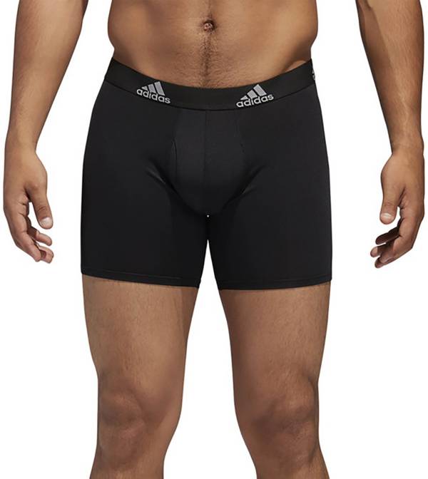 Adidas Men's Boxer Briefs 3 Pack Large 36-38 Black Performance Underwear  MSRP$30