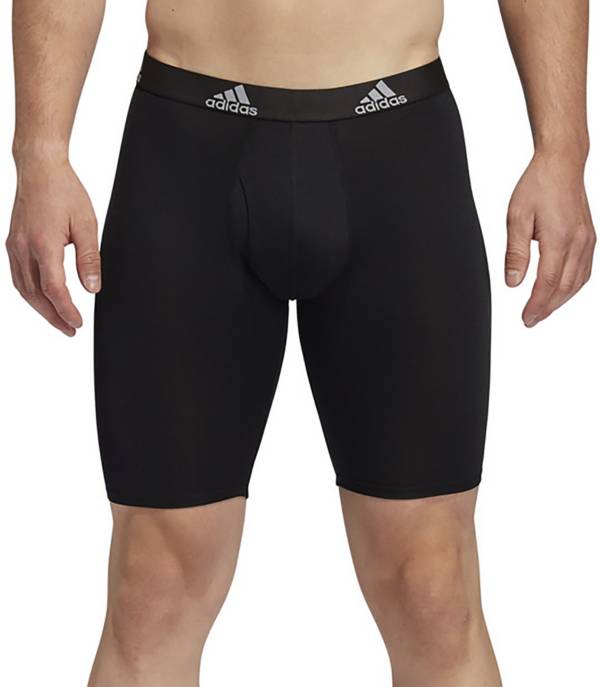 NEW, 3 - Pack adidas Men's Performance Cotton Blend Boxer Brief Underwear.