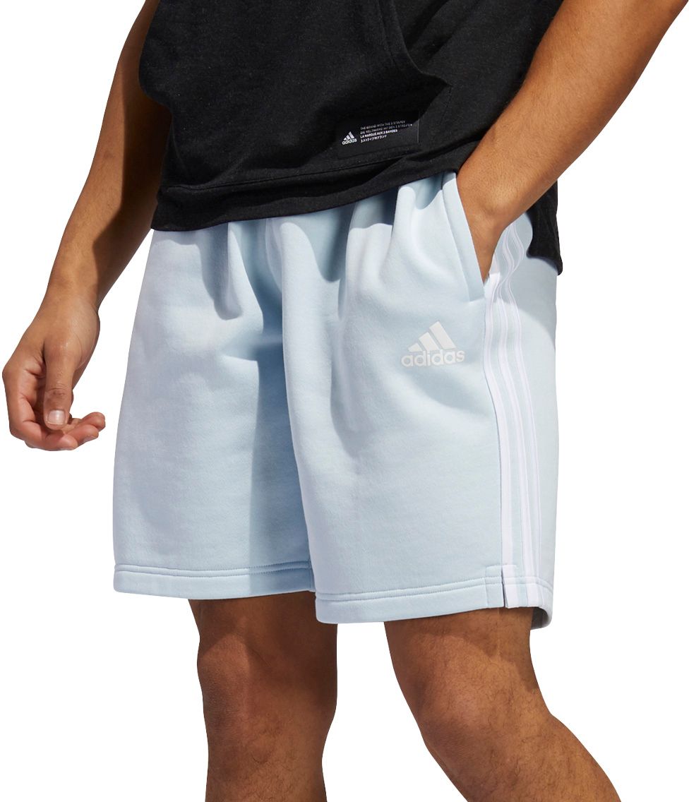 adidas 3 stripes french terry shorts