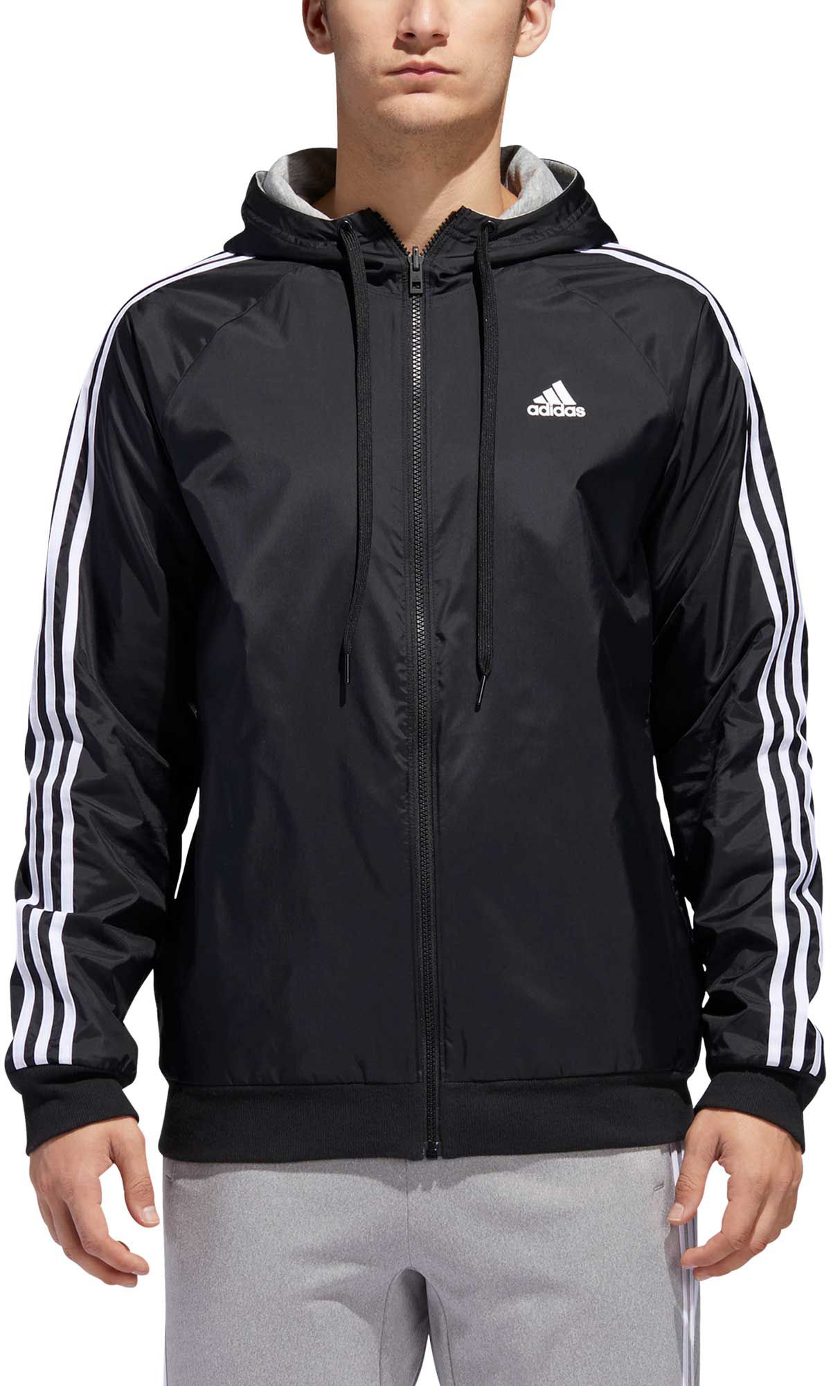 adidas reversible jacket grey and black