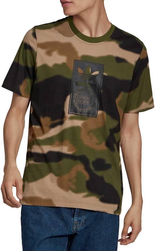 adidas Originals Men's Camo Tongue Label Shirt