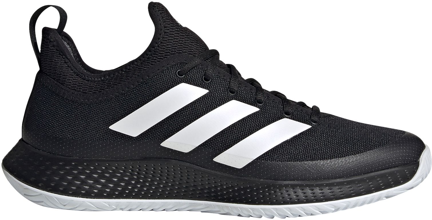 black and white adidas tennis shoes