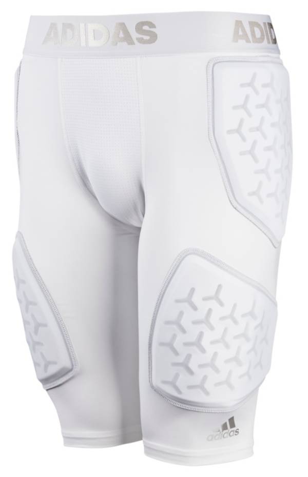 adidas Adult 6-Pocket Football Girdle (White, Medium)