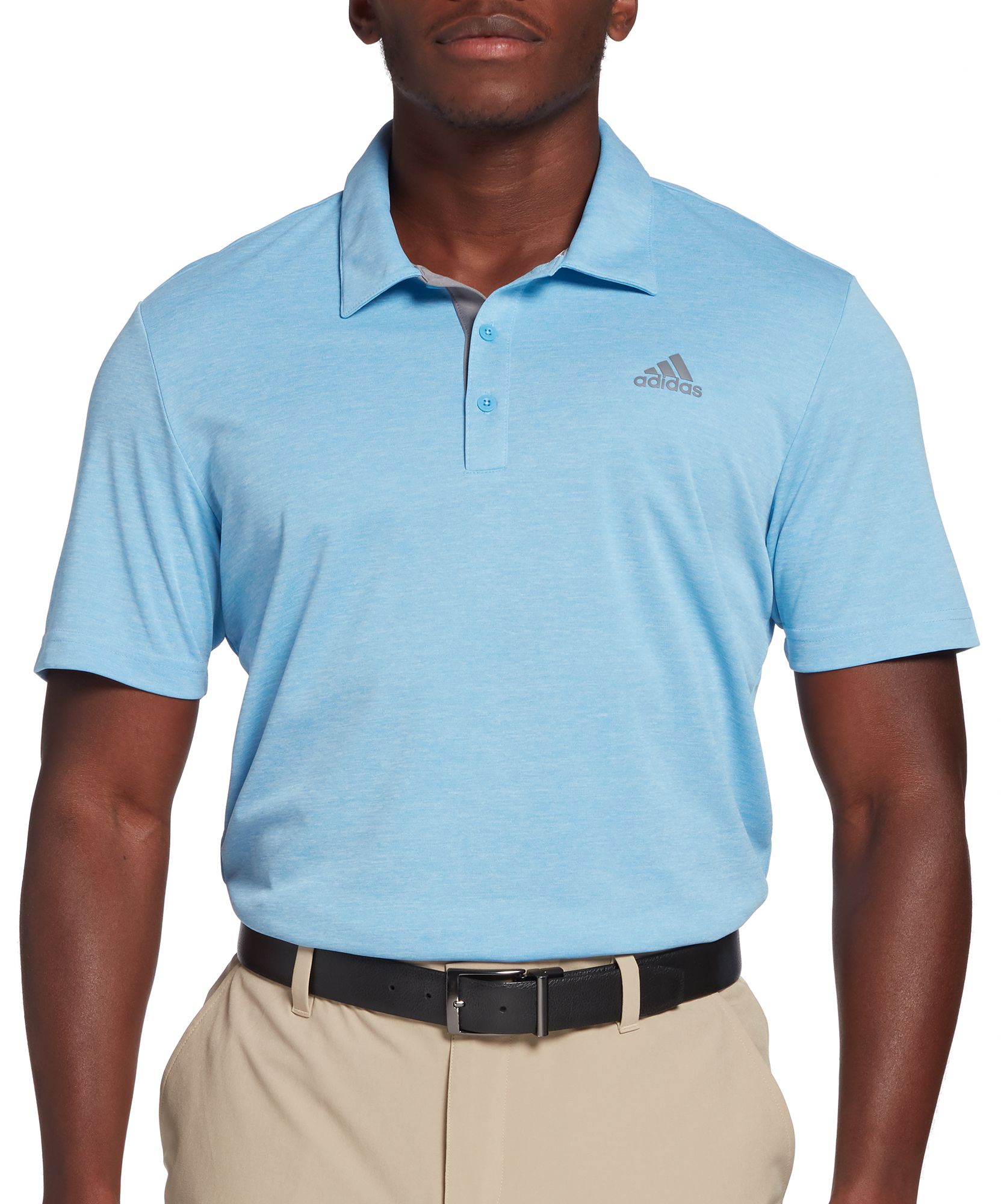 adidas men's drive novelty heather golf polo