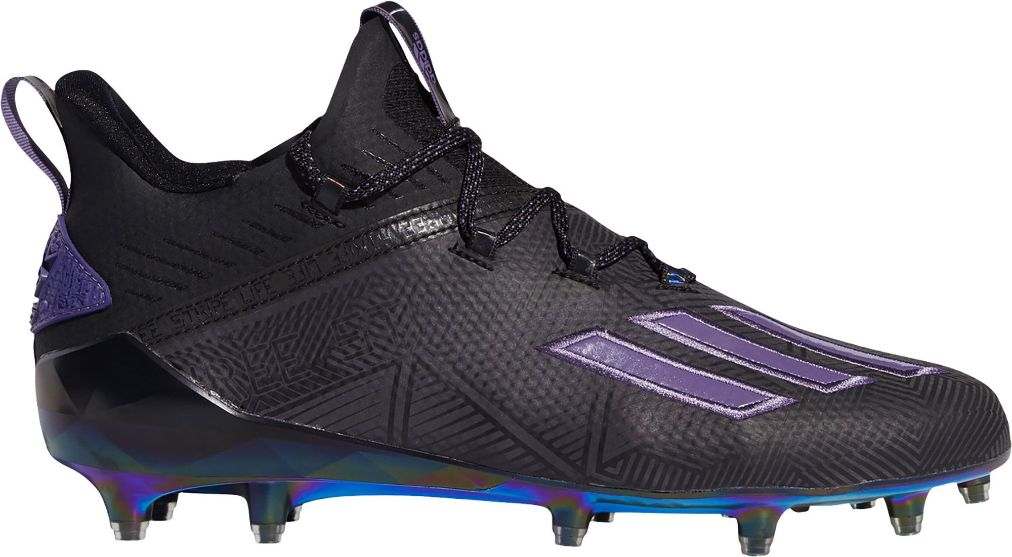 purple football cleats mens