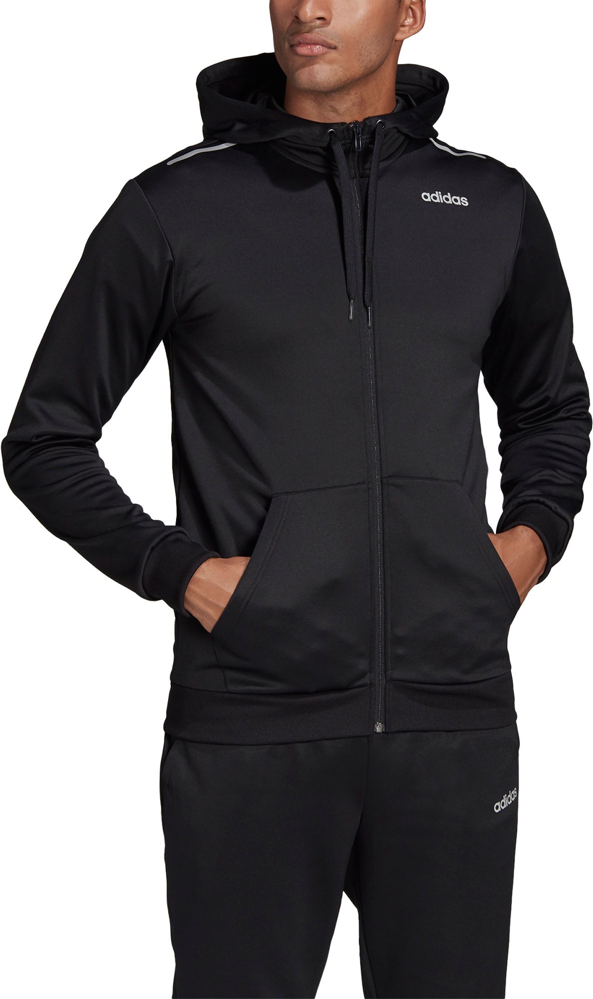 adidas zipper hoodie mens