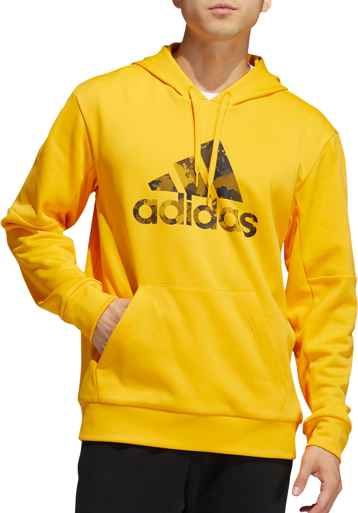 mens yellow adidas hoodie