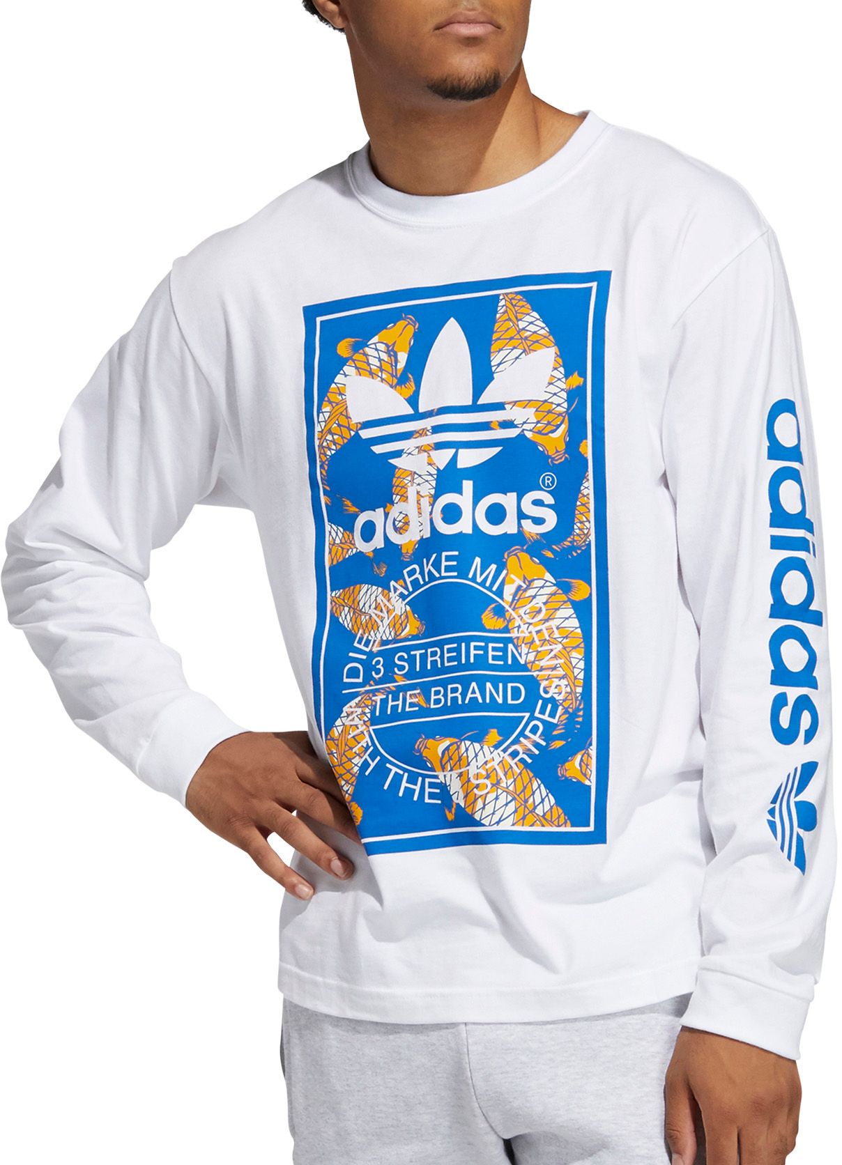 adidas originals long sleeve top mens