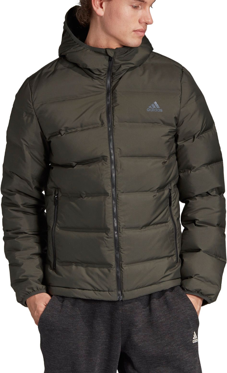 adidas helionic down hooded vest