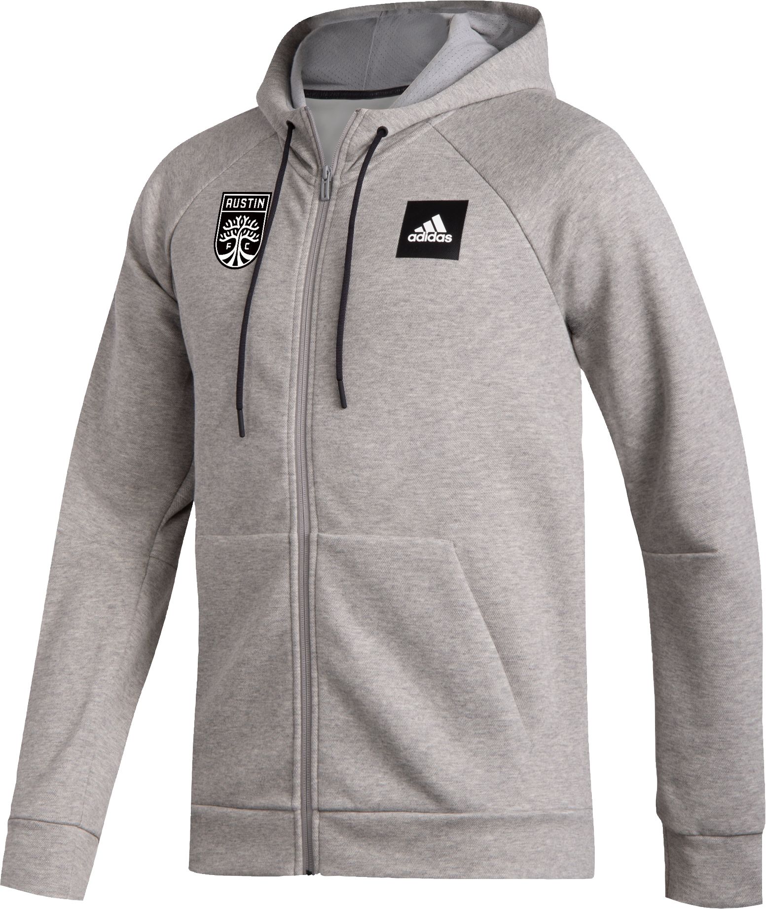 adidas grey zip hoodie