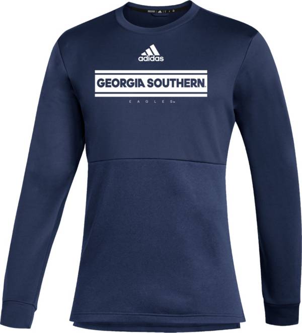 adidas Men's Georgia Southern Eagles Navy Team Issue Crew Pullover Shirt product image
