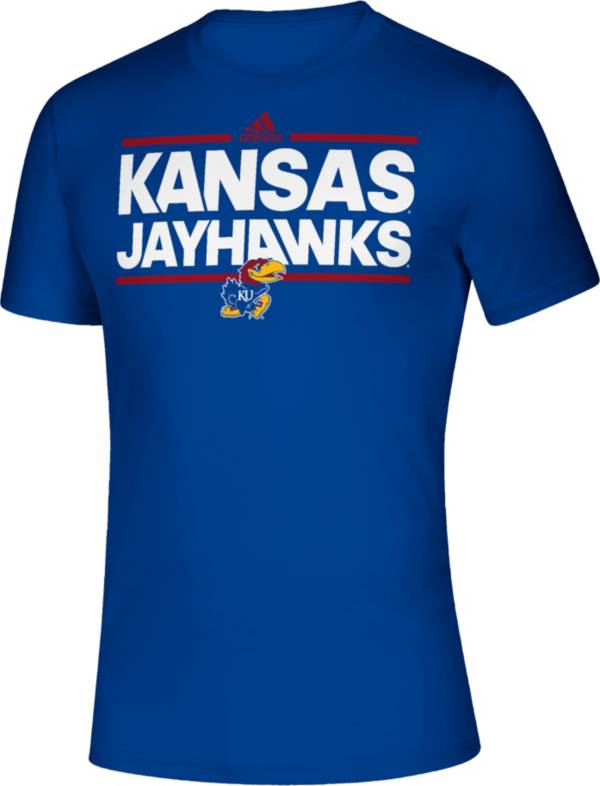 adidas Men's Kansas Jayhawks Blue Creator Performance T-Shirt