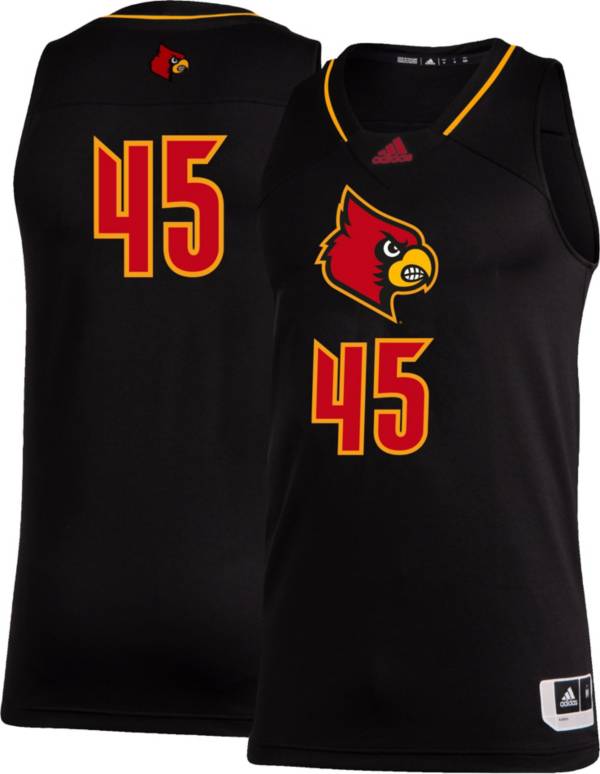 adidas Men's Louisville Cardinals Swingman Black Jersey