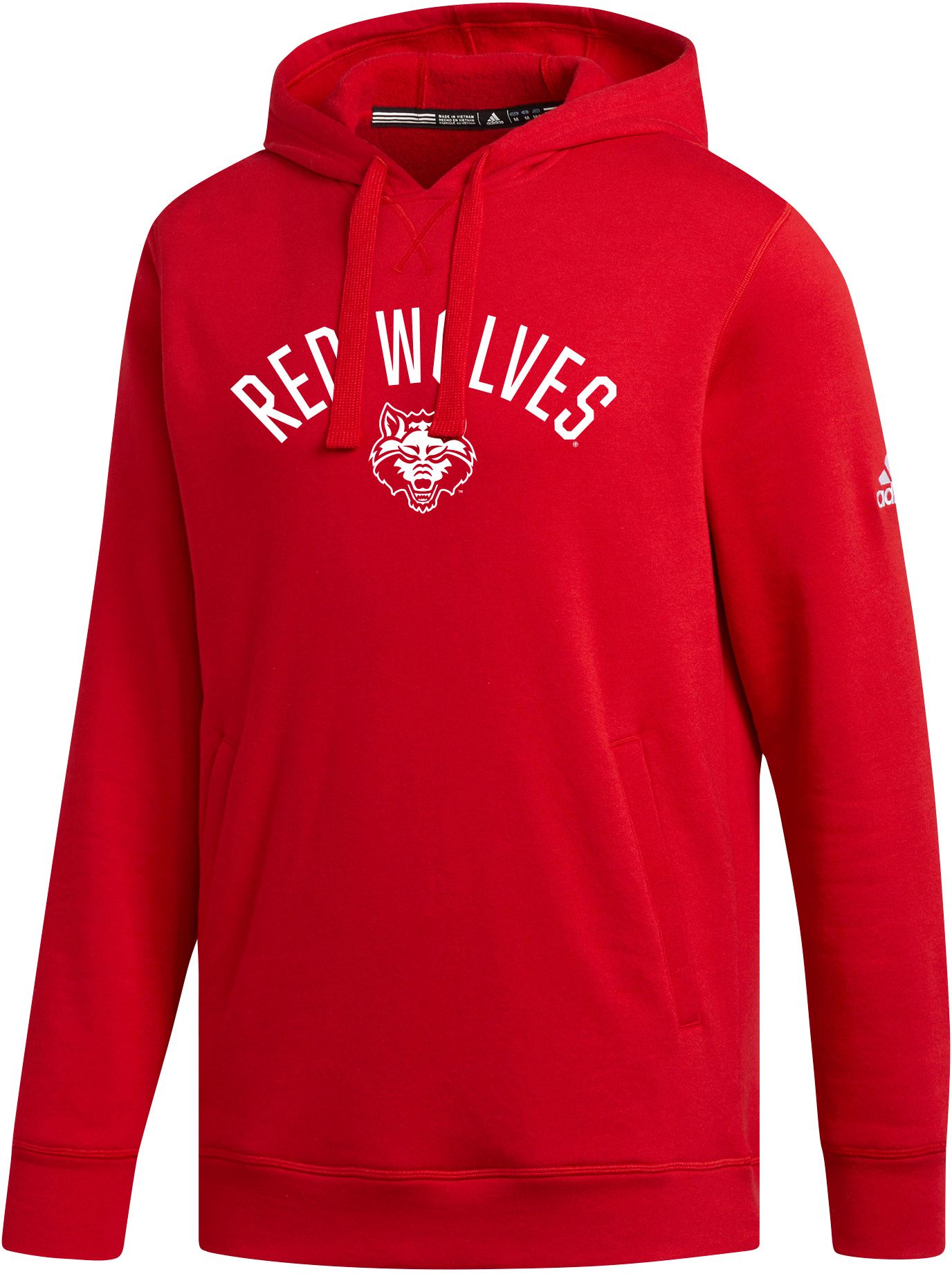 adidas Men's Arkansas State Red Wolves Scarlet Fleece Hoodie product image