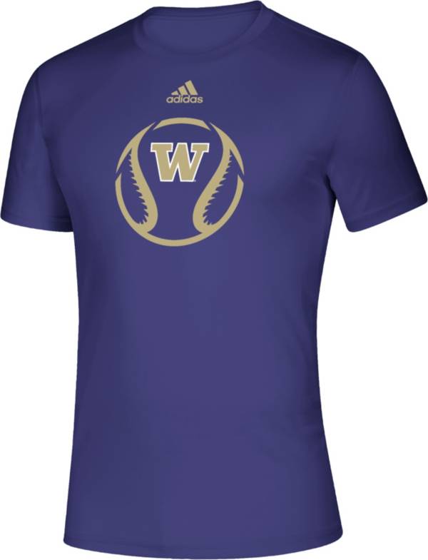 adidas Men's Washington Huskies Purple Baseball Creator Performance T-Shirt