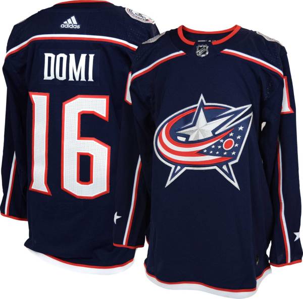 adidas Men's Columbus Blue Jackets Max Domi #16 ADIZERO Navy Authentic Pro Jersey