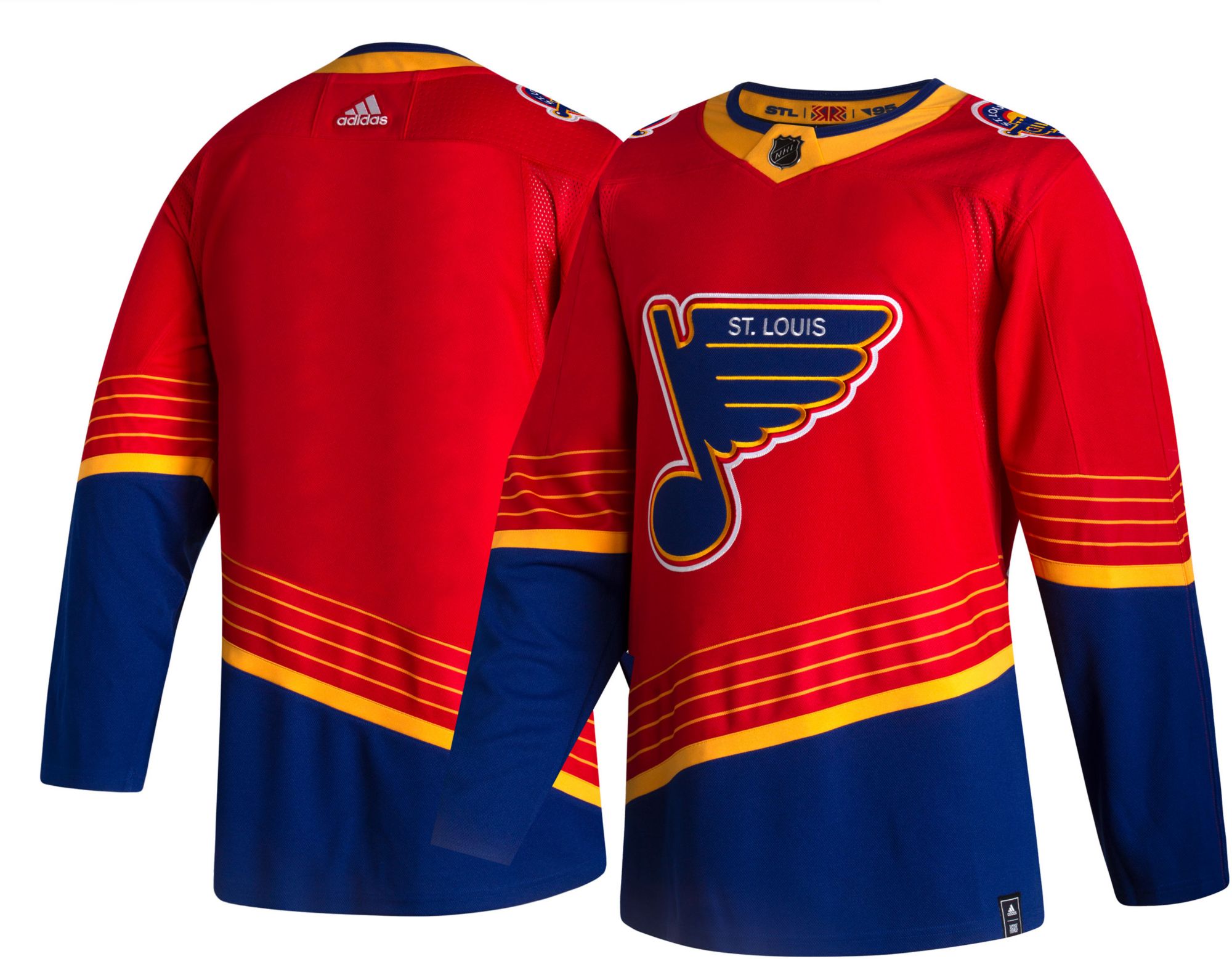 blues red jersey