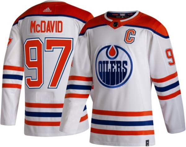 Adidas Men S Edmonton Oilers Connor Mcdavid 97 Reverse Retro Adizero Authentic Jersey Dick S Sporting Goods