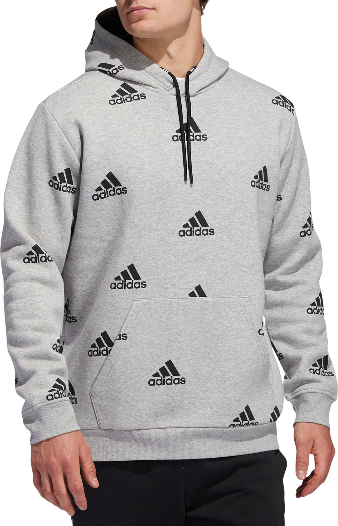 adidas men's post game fleece full zip hoodie