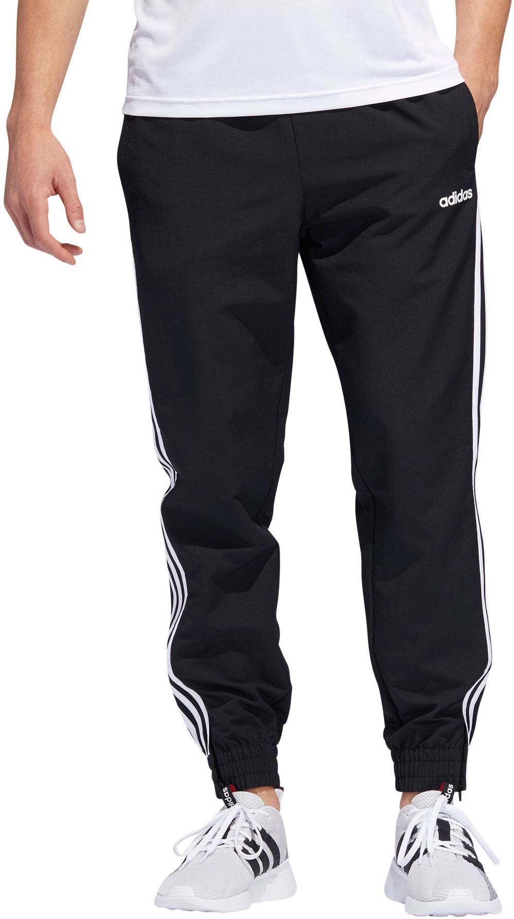 adidas mens 3 stripe joggers