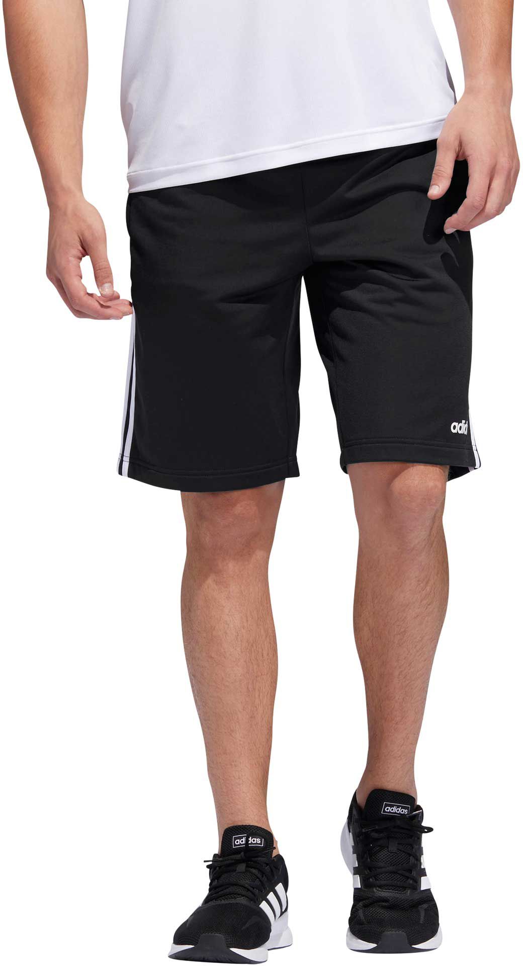 adidas 3 stripe training shorts mens