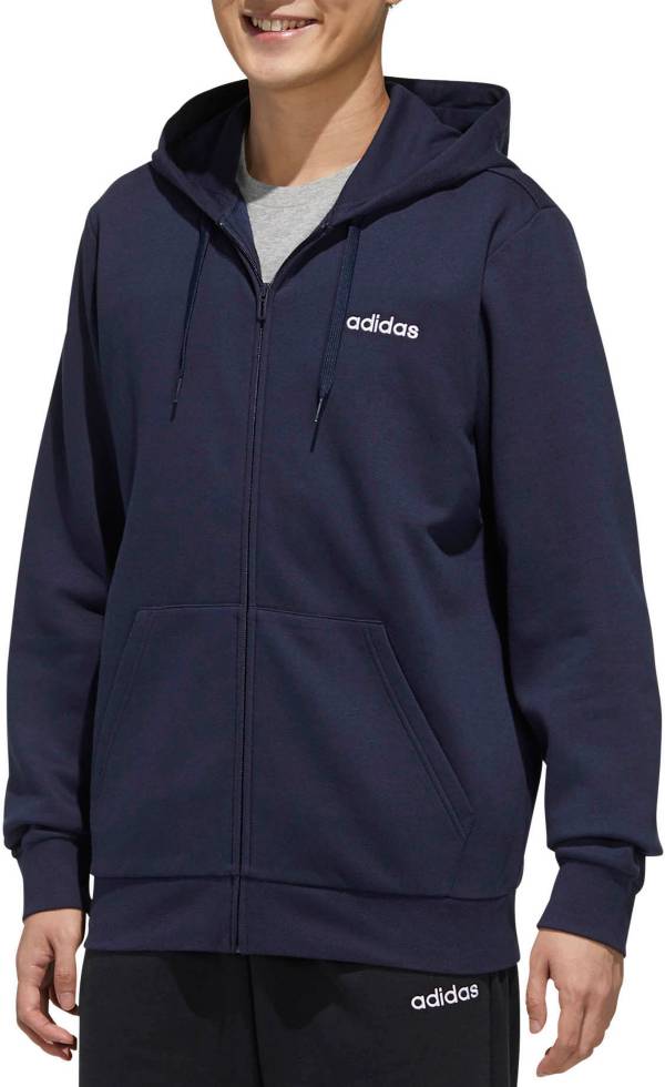 adidas Men's Essentials Feel Cozy Full Zip Hoodie