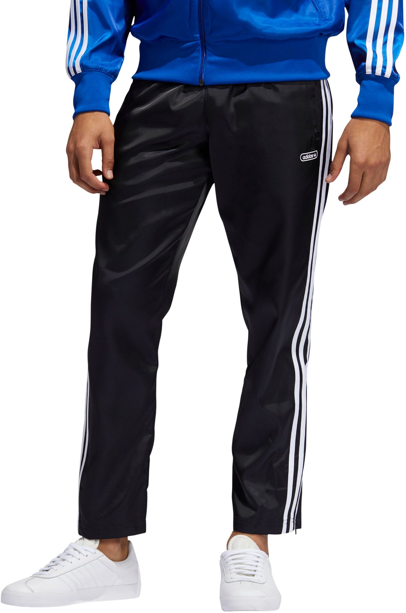 adidas track pants mens zip pockets