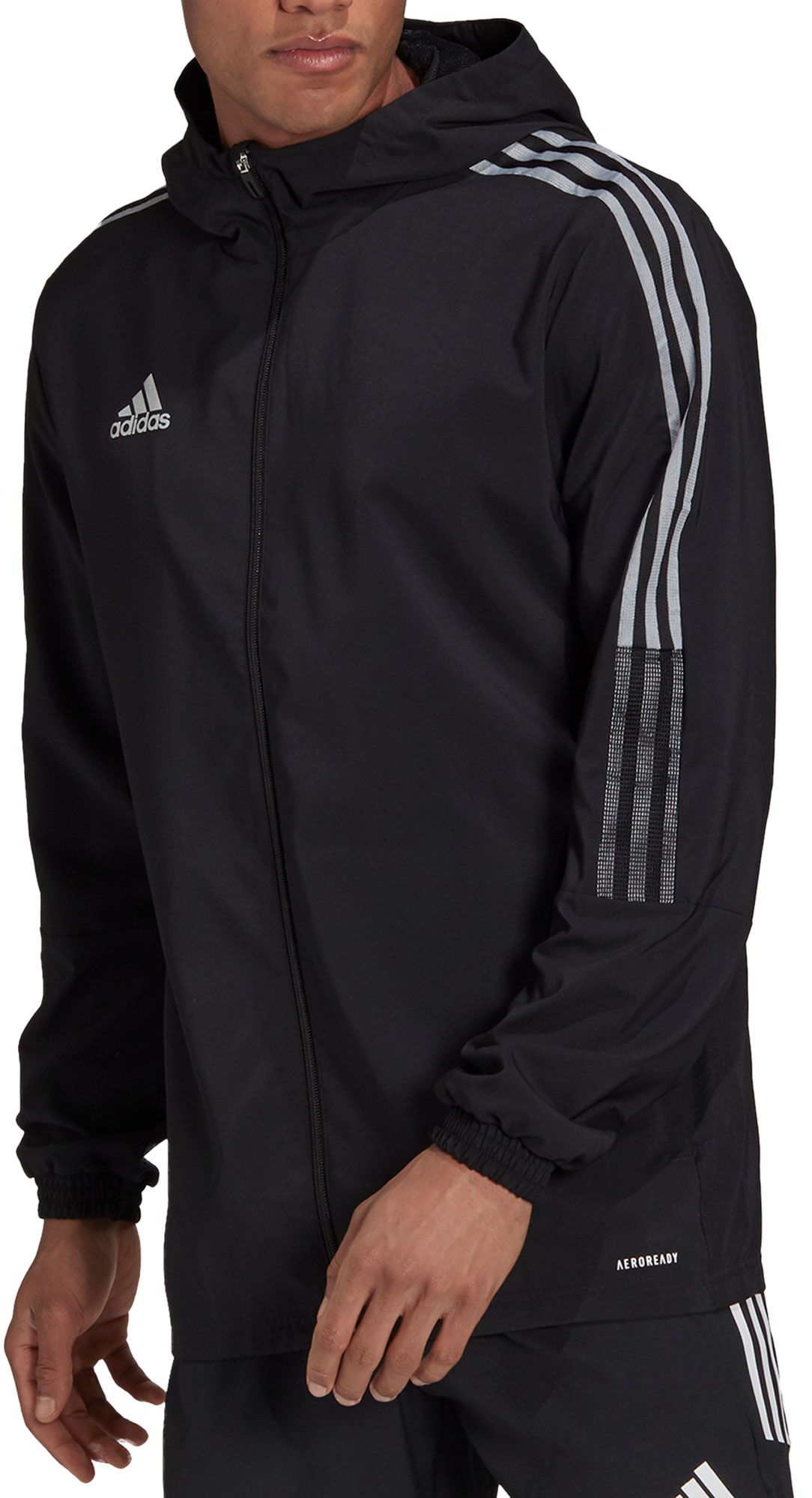 adidas reflective windbreaker
