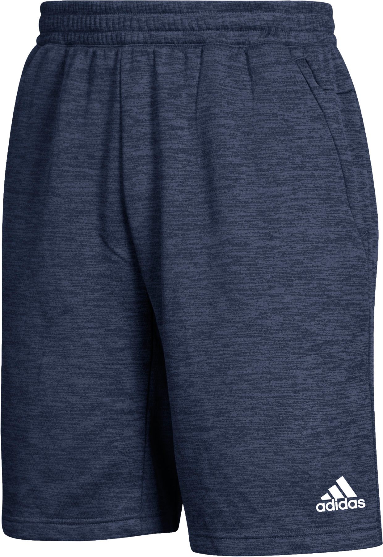 adidas navy fleece shorts