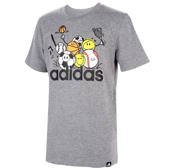 adidas Kids' All Here Heather T-Shirt | Dick's Sporting Goods