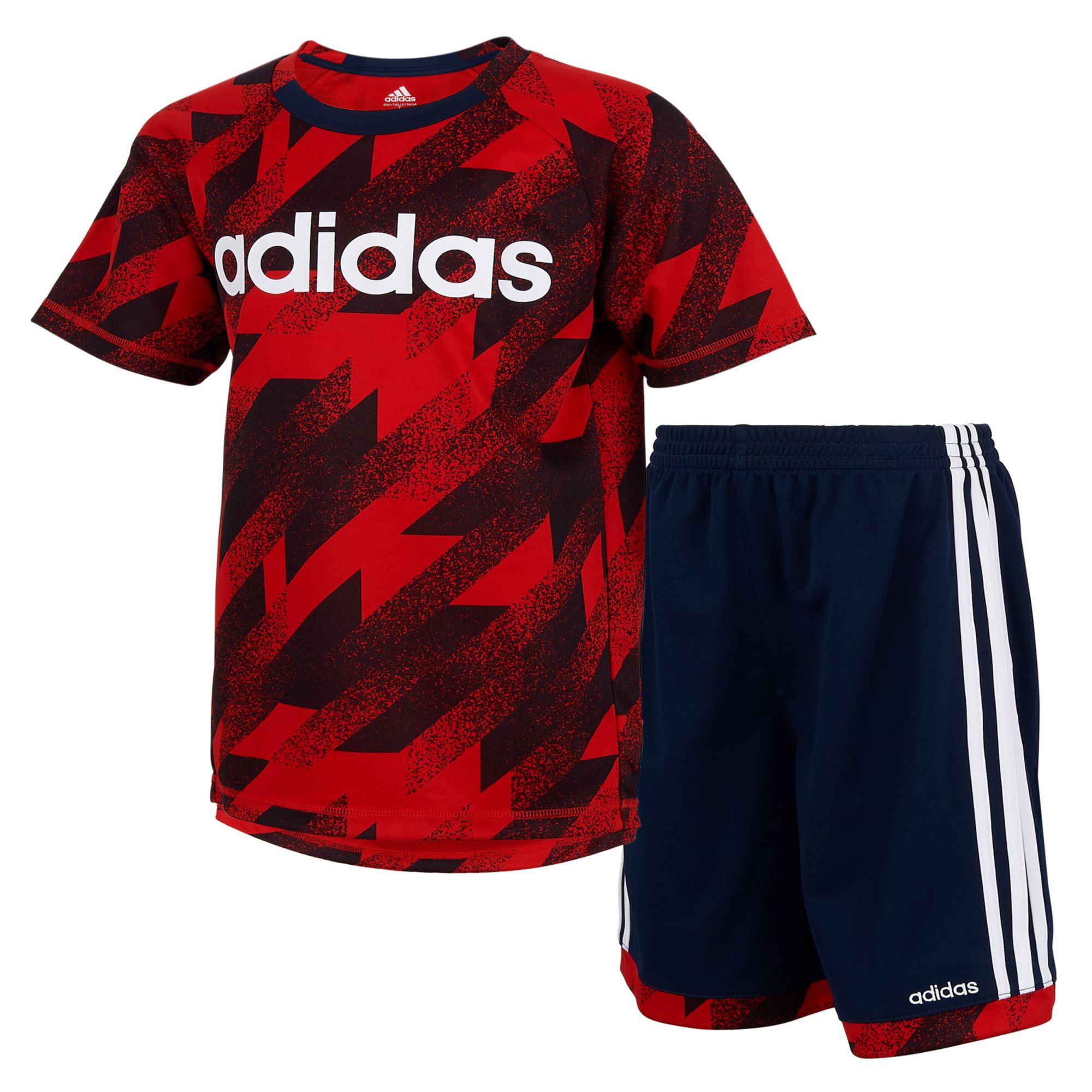 adidas short and shirt set