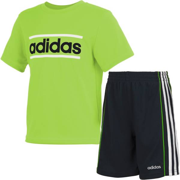 adidas Toddler Badge of Sport Short Sleeve T-Shirt and Shorts Set | Dick's Sporting Goods