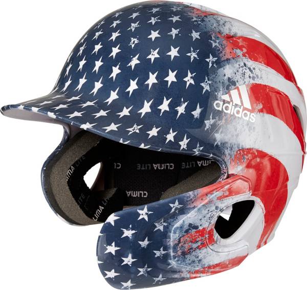 adidas Senior Stars & Stripes Baseball Batting Helmet w/ Jaw Guard product image