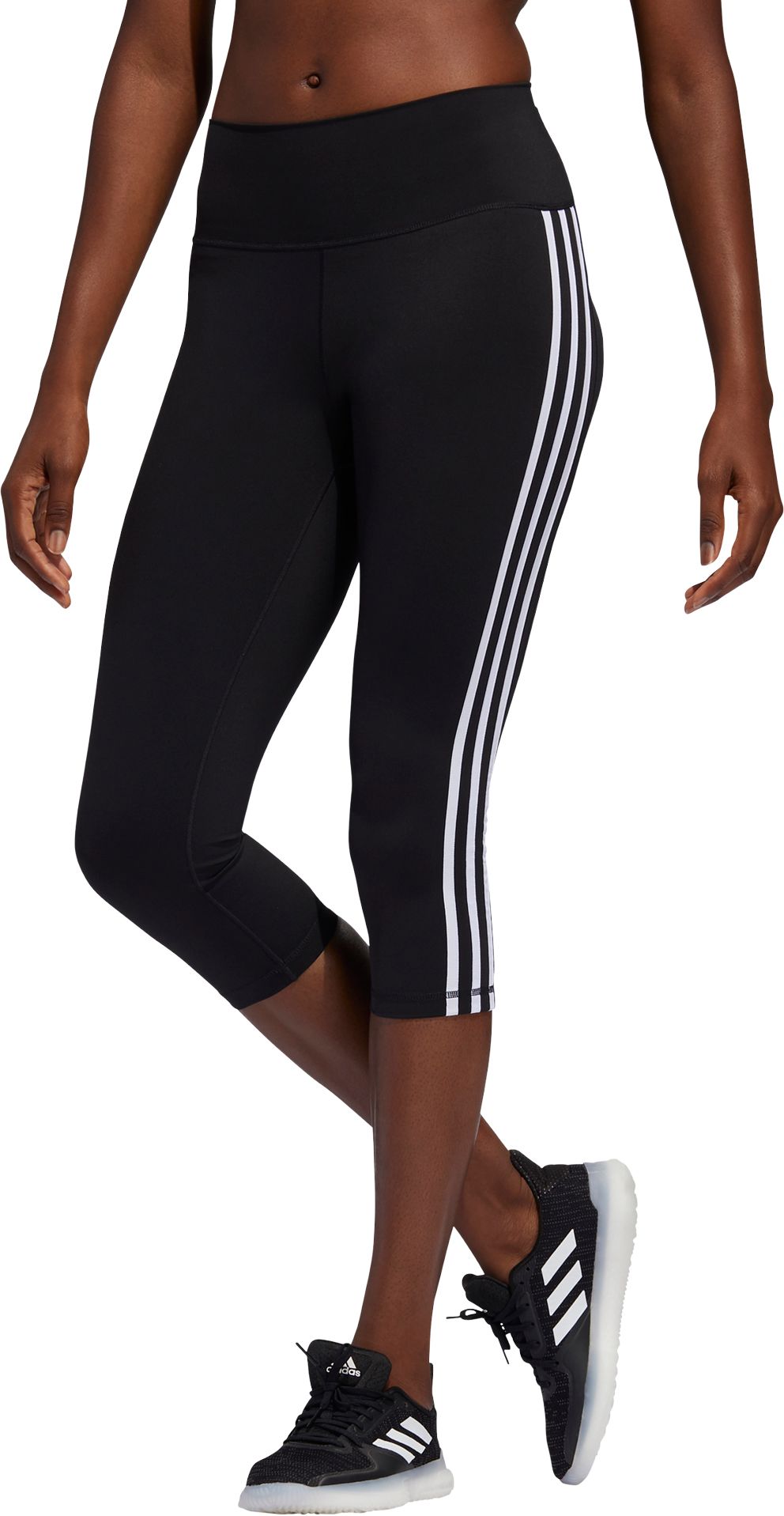 adidas womens three stripe leggings