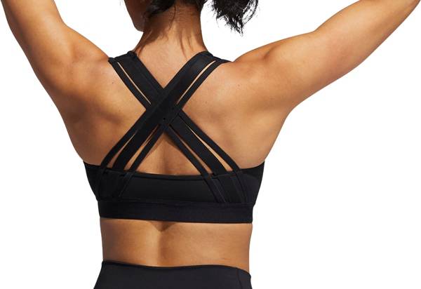 adidas Women's Believe This Lace-Up Crossback Medium Support Sports Bra