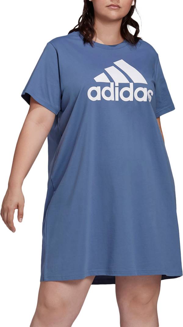 adidas Women's Plus Size Essentials Logo Dress