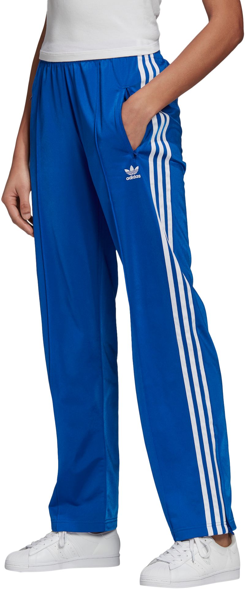 adidas firebird track pants blue