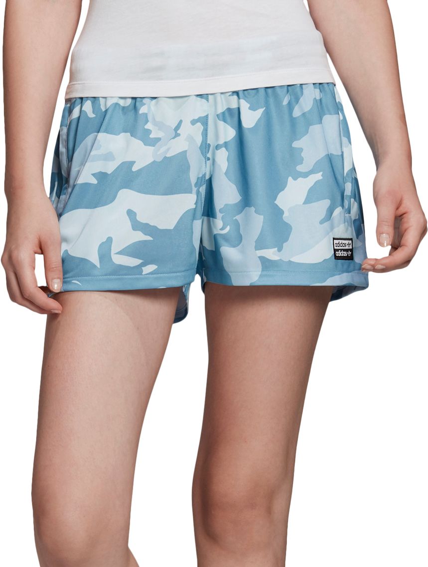 blue camo shorts womens
