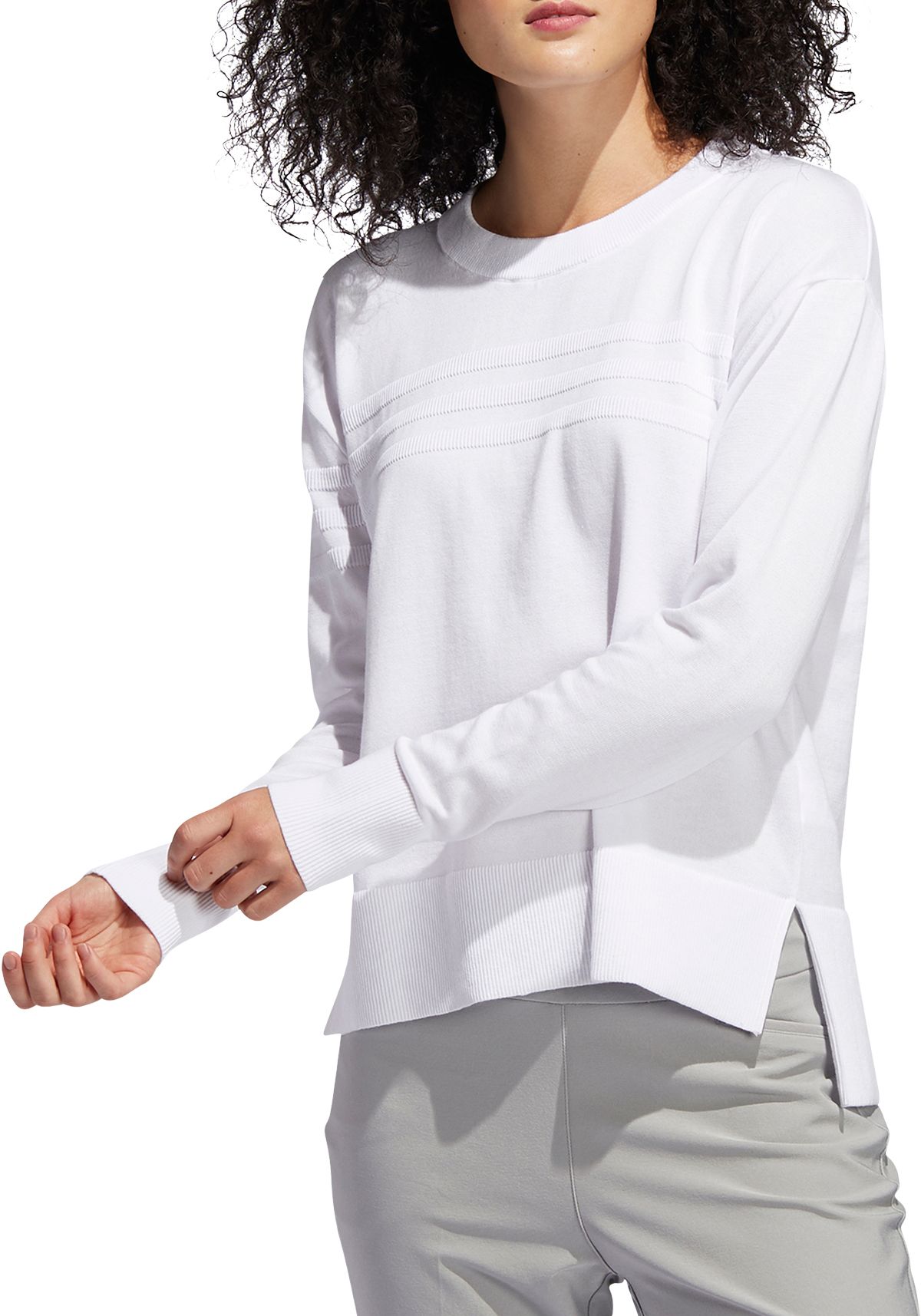 adidas white sweater women's