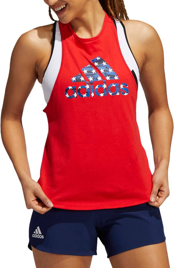 adidas Women's Olympics Stars Graphic Tank Top